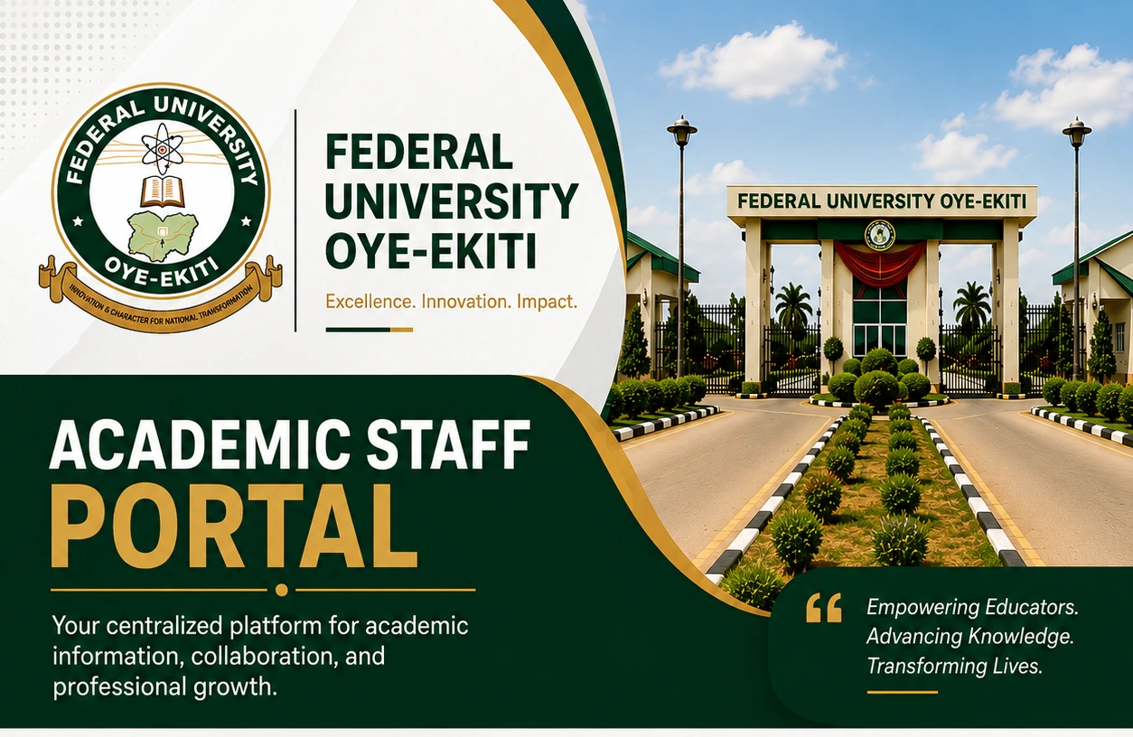 FUOYE Academic Staff Profile Portal banner